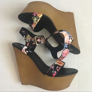 Steve Madden Floral Wedges